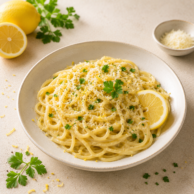 Fr&uuml;hlingshafte Zitronen-Pasta