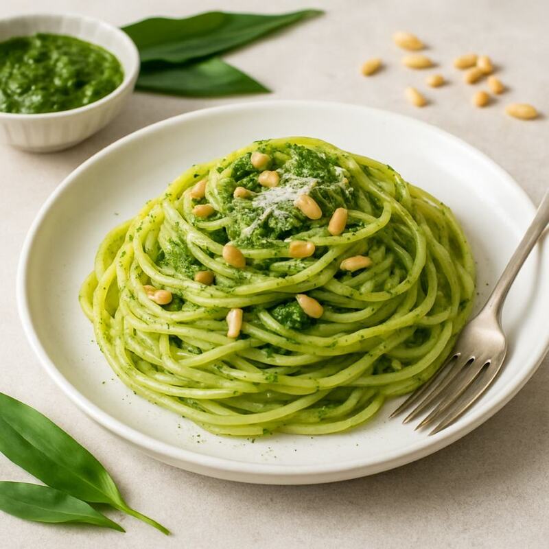 Bärlauchpesto mit Pasta
