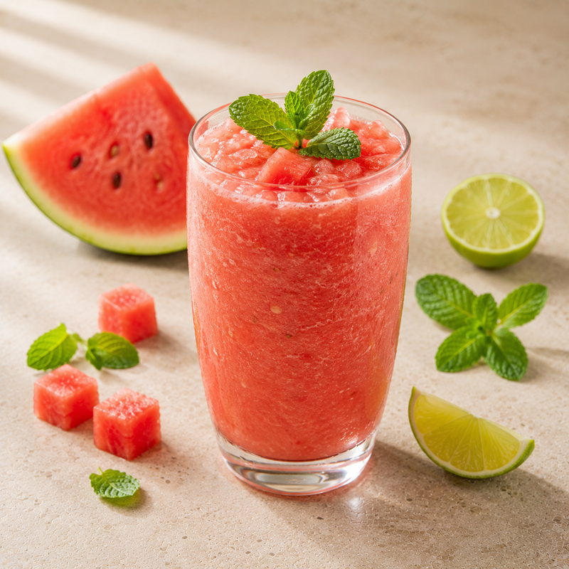 Wassermelonen-Smoothie mit Minze