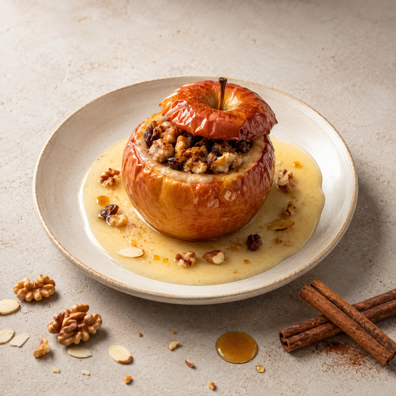 Bratapfel mit Marzipan & Nussf&uuml;llung