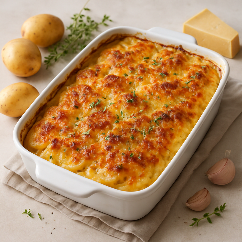 Kartoffelgratin mit Käsekruste