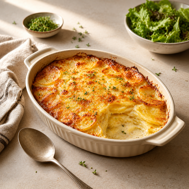 Kartoffelgratin mit K&auml;sekruste