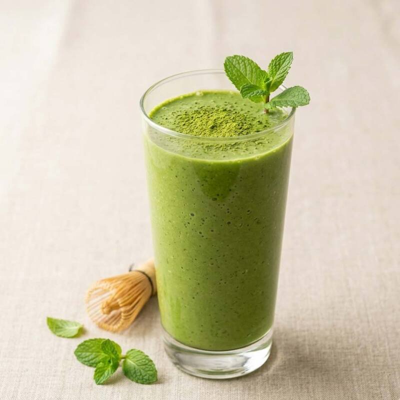 Gesunder Matcha Smoothie 