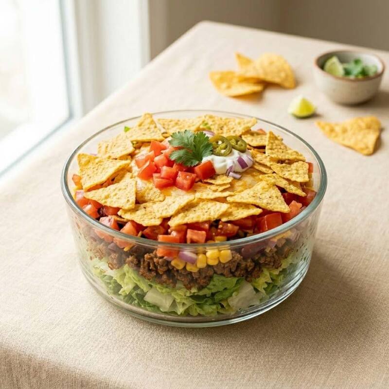 Taco-Salat mit Hackfleisch