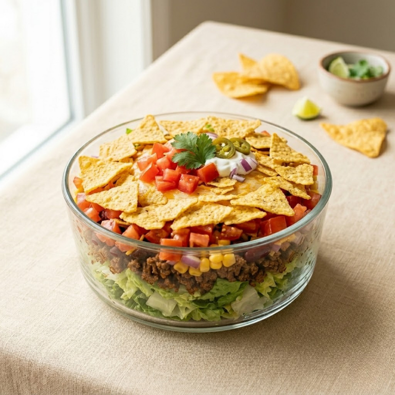 Taco-Salat mit Hackfleisch