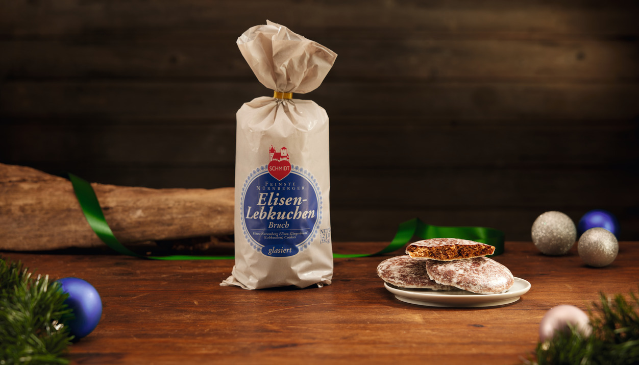 Glasierter Elisen-Lebkuchen Bruch