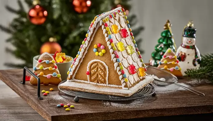 Lebkuchen-Bastelhaus