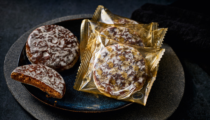 Glasierte Oblaten-Lebkuchen