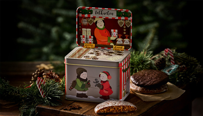 Christkindlesmarkt-Buden-Dose 2024