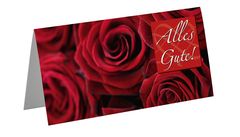 Greeting card roses all the best