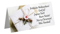 Christmas card international cinnamon