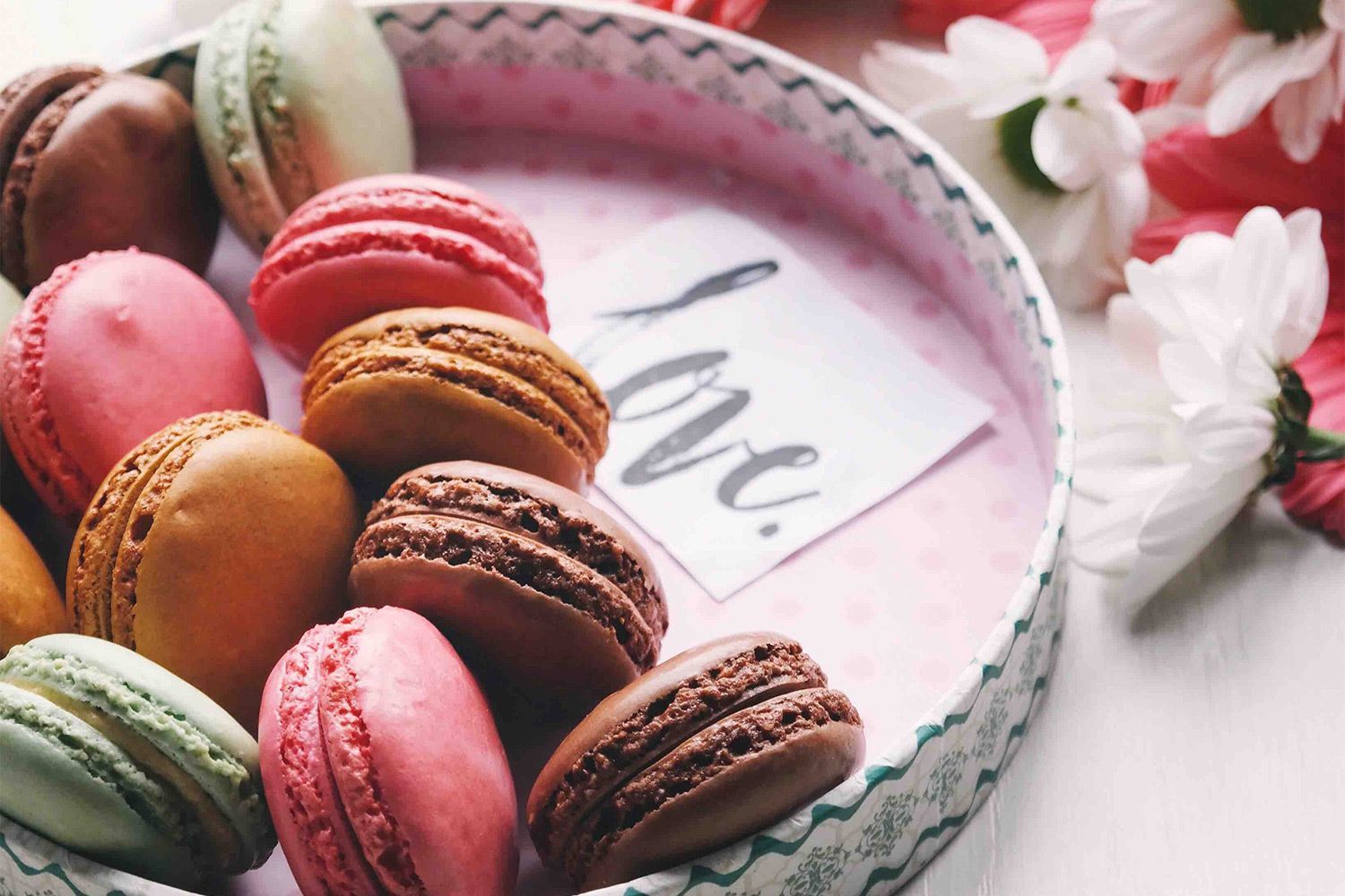 Macarons auf Tablet