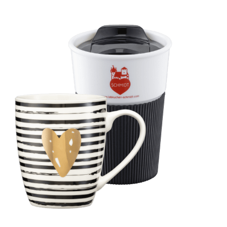 Kaffee Becher und Tasse