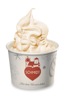 Frozen Yoghurt Becher Sorte Vanille
