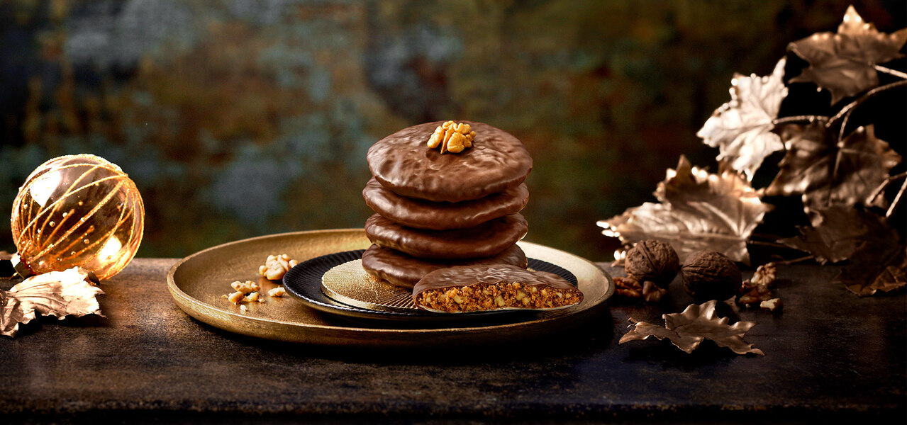 Walnut Elise with Maple Syrup